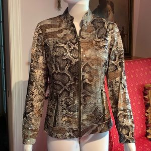 Frank Lyman reptile shimmer jacket size4